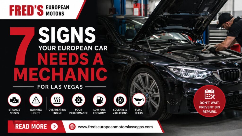 7 Warning Signs Your European Car Needs a Mechanic in Las Vegas