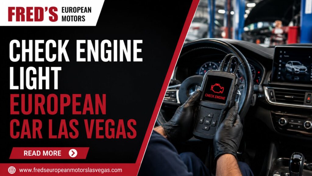 Check Engine Light On? What Las Vegas European Car Owners Should Do First